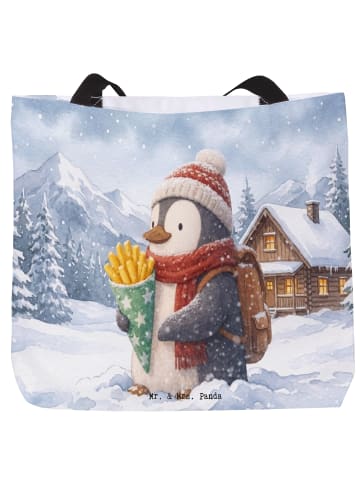 Mr. & Mrs. Panda Schultasche Pinguin Winter Pommes Design ohne S... in Weiß