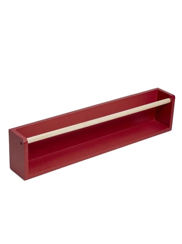 LA FACTORY Regal für Kinderbücher HEAD IN THE CLOUDS in Rot, (B) 8 x (H) 12 x (L) 55 cm