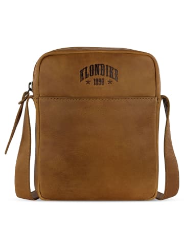 KLONDIKE 1896 Rush Faye Umhängetasche Leder 15 cm in cognac