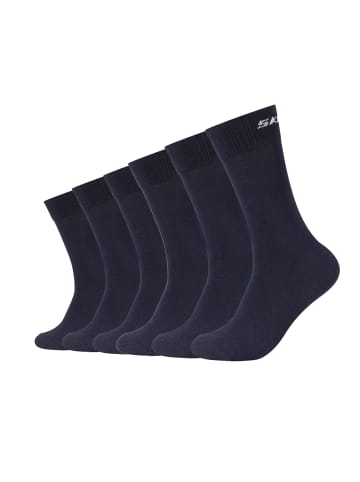 Skechers Socken Unisex 6p Basic Socks Mesh Ventilation in Navy