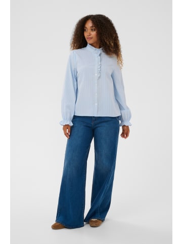 Cream Langarm - Hemd CRPoliva Regular fit in Light Blue Stripe