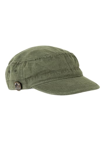 Camel Active Cuba Cap aus Canvas in Oliv-Braun