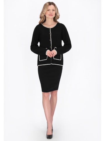 usha BLACK LABEL Women Cardigan in black offwhite