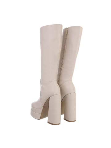 Ital-Design Stiefel in Beige