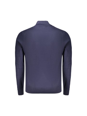 Blau Wolle Herren Pullover