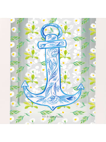 Mr. & Mrs. Panda Laterne Anker Blau ohne Spruch in Transparent