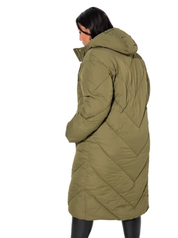 Studio Untold Steppmantel in dunkles olive