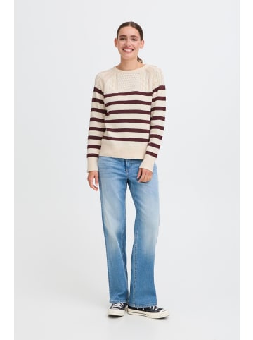 Oxmo Strickpullover OXFSANVA in Braun