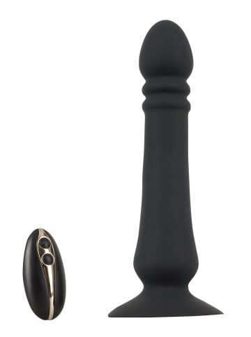 Black Velvets Stoßvibrator Anal thruster in schwarz