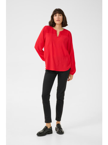 Kaffe Langarm-Bluse KAlinda in True Red