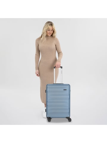 Worldpack New York 2.0 4 Rollen Trolley M 67 cm blue-metallic