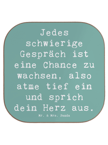 Mr. & Mrs. Panda gläseruntersetzer Spruch Ein schwieriges Gesprä... in Meeresbrise