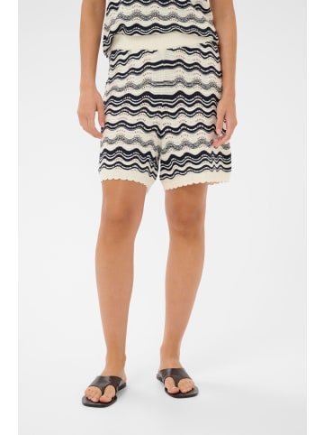 Kaffe Shorts KAanna Casual fit in Chalk/Midnight M. Wavy Lines