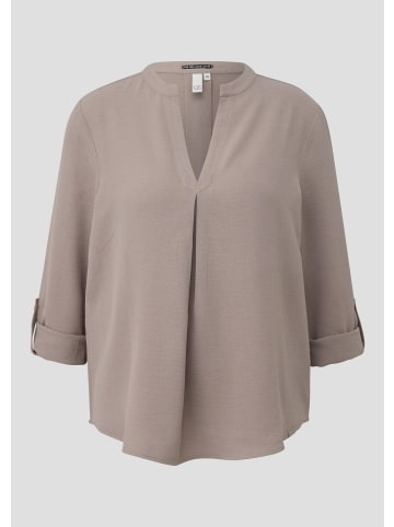 QS Bluse in 9625_hellbraun