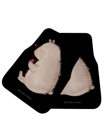 Mr. & Mrs. Panda Auto Fußmatte Bär Marienkäfer ohne Spruch in Schwarz