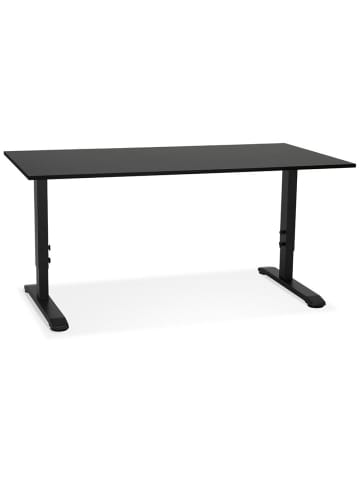KADIMA DESIGN Schreibtisch höhenverstellbar 160x80 cm, ergonomisch Computertisch in Schwarz