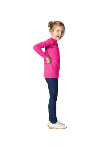 tectake Einfarbiges Langarm-Shirt für Kinder, pink