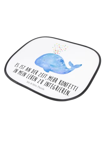 Mr. & Mrs. Panda sonnenschutz Wal Konfetti mit Spruch in Weiß