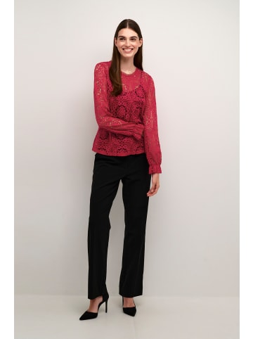 Cream Langarm-Bluse CRTiley in Jester Red