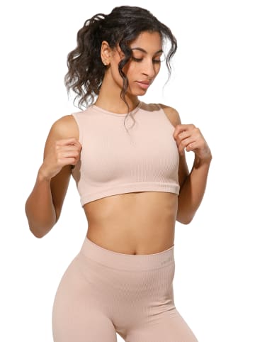 Yenita® Tanktop "Ribbed Collection" in Beige