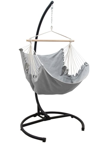 AMANKA XL Outdoor Hängesessel Key Largo mit  Gestell in grau