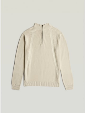 G-Star Raw Structured Half Zip Knit whitebait