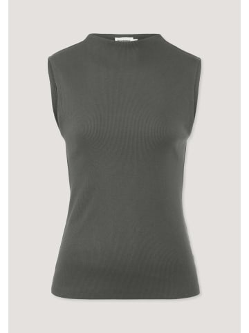 Hessnatur Rib Top Slim in tannengrün