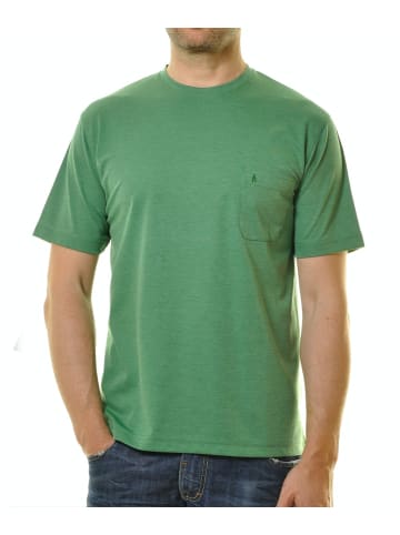 Ragman Softknit T-Shirt Rundhals in Grün