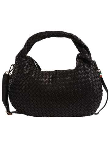 Florence Florence Schultertasche Leder schwarz ca. 46cm
