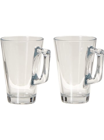 Pasabahce 2er-Set Tee-/Kaffeetasse "Vela" 250ml in Transparent