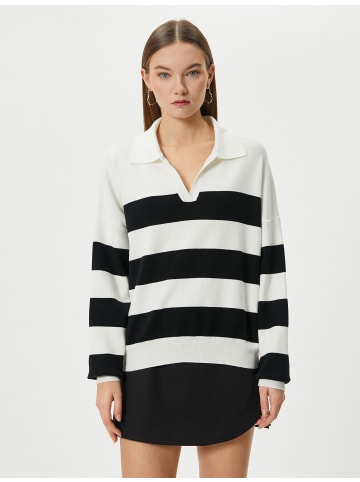 KOTON Sweater in Ekru Gestreift