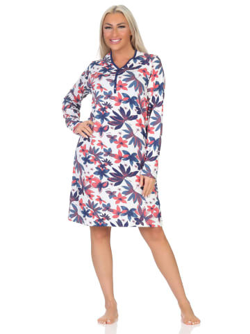 NORMANN Langarm Nachthemd florale Optik - 87568 in Allover