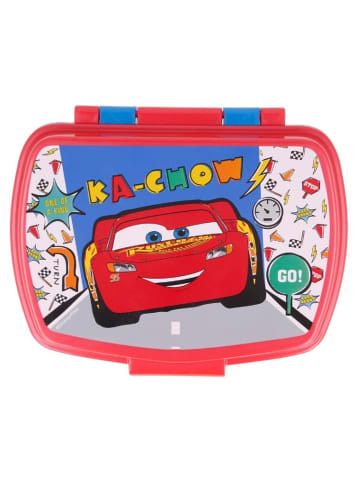COFI 1453 Cars Kinder Brotdose – Lunchbox Pausenbox Schulbrotbox in Rot