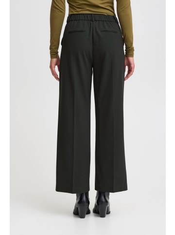 b. young BYDANTA WIDE LEG PANTS 2 CROPPED regular fit in Sycamore Melange