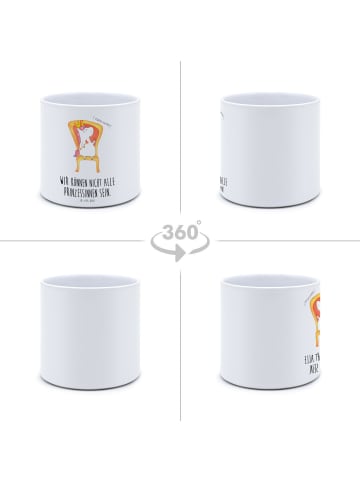 Mr. & Mrs. Panda Pflanztopf Einhorn König mit Spruch in Weiß