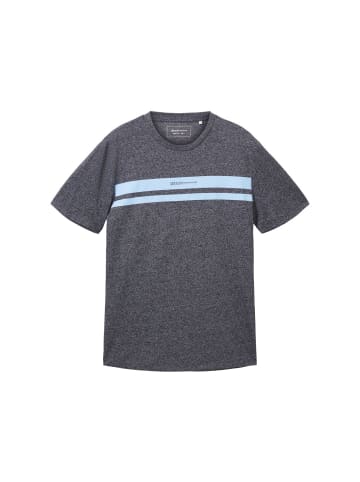 TOM TAILOR Denim T-Shirt DOUBLE STRIPE in Blau