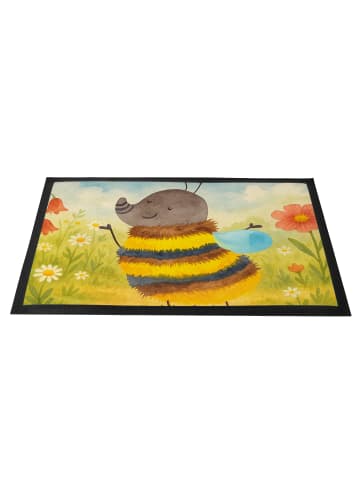 Mr. & Mrs. Panda fußmatte Hummel flauschig Design ohne Spruch in Weiß