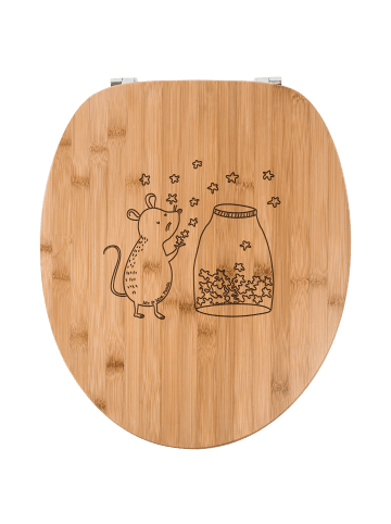 Mr. & Mrs. Panda Toilettendeckel Maus Sterne ohne Spruch in Transparent