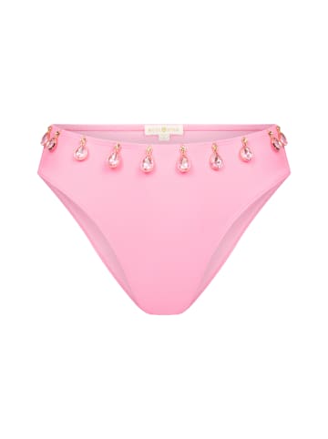 Moda Minx Bikinihose Hera Fixed Droplet High Waist Bikini Bottom in pink