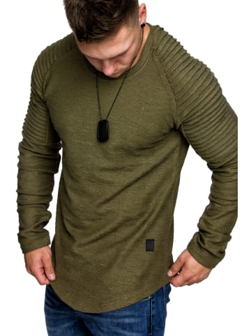 Amaci&Sons Sweatshirt Gresham in Khaki