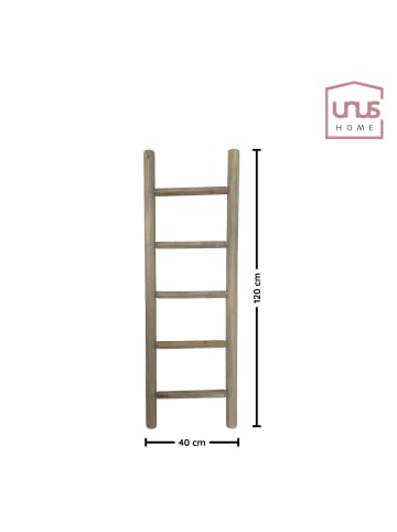 UNUS Deko-Holzleiter in Grau
