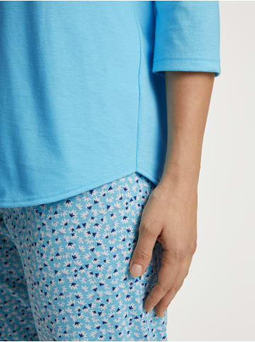 Calida Pyjama in blue topaz