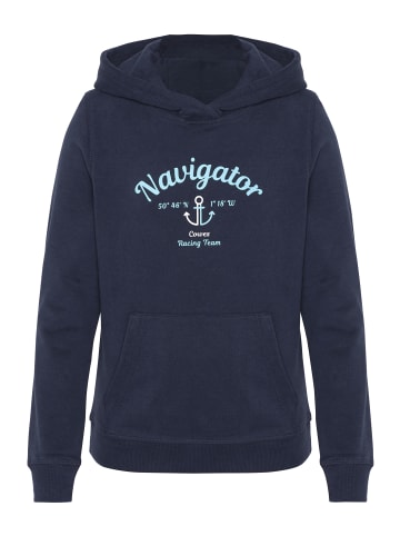 Navigator Kapuzensweatshirt in Blau