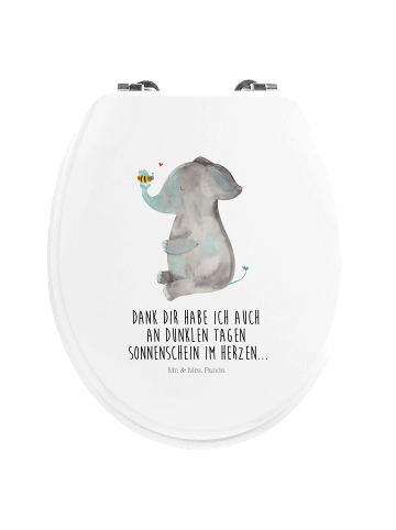 Mr. & Mrs. Panda klobrille motiv Elefant Biene mit Spruch in Weiß
