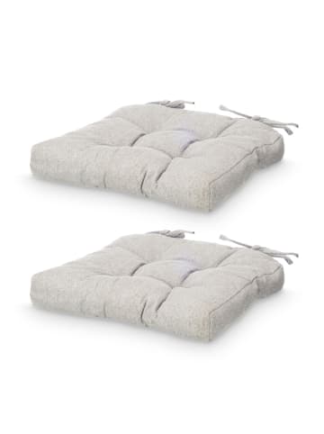 GIFTDECOR Stuhlkissen in grau