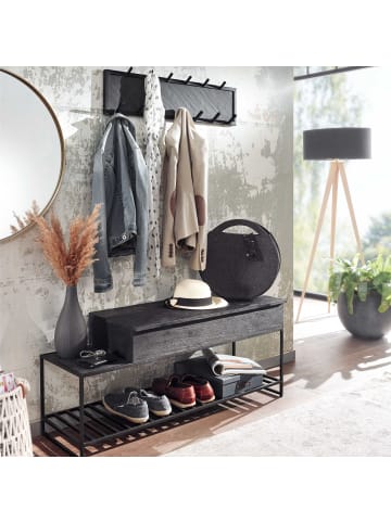 KADIMA DESIGN Sitzbank | Mango Massiv, 110cm, Wandgarderobe, Schuhbank