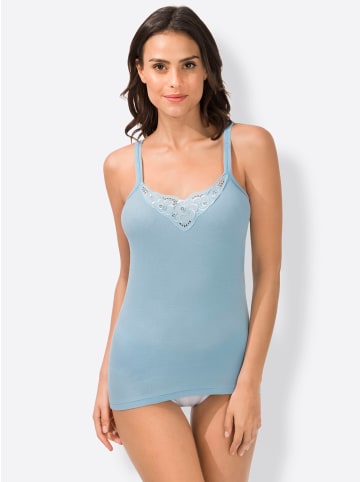 WITT WEIDEN Trägerhemd in beere + bleu + mint