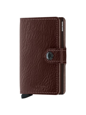 Secrid Vegetable Tanned Miniwallet - Geldbörse RFID 6.5 cm in espresso-brown