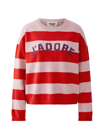 Oui Pullover in pink rose