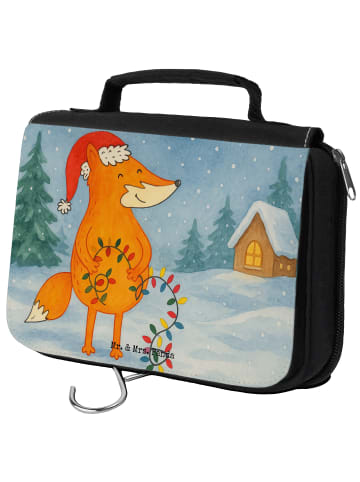 Mr. & Mrs. Panda Schminktasche Fuchs Weihnachten Design ohne Spruch in Weiß